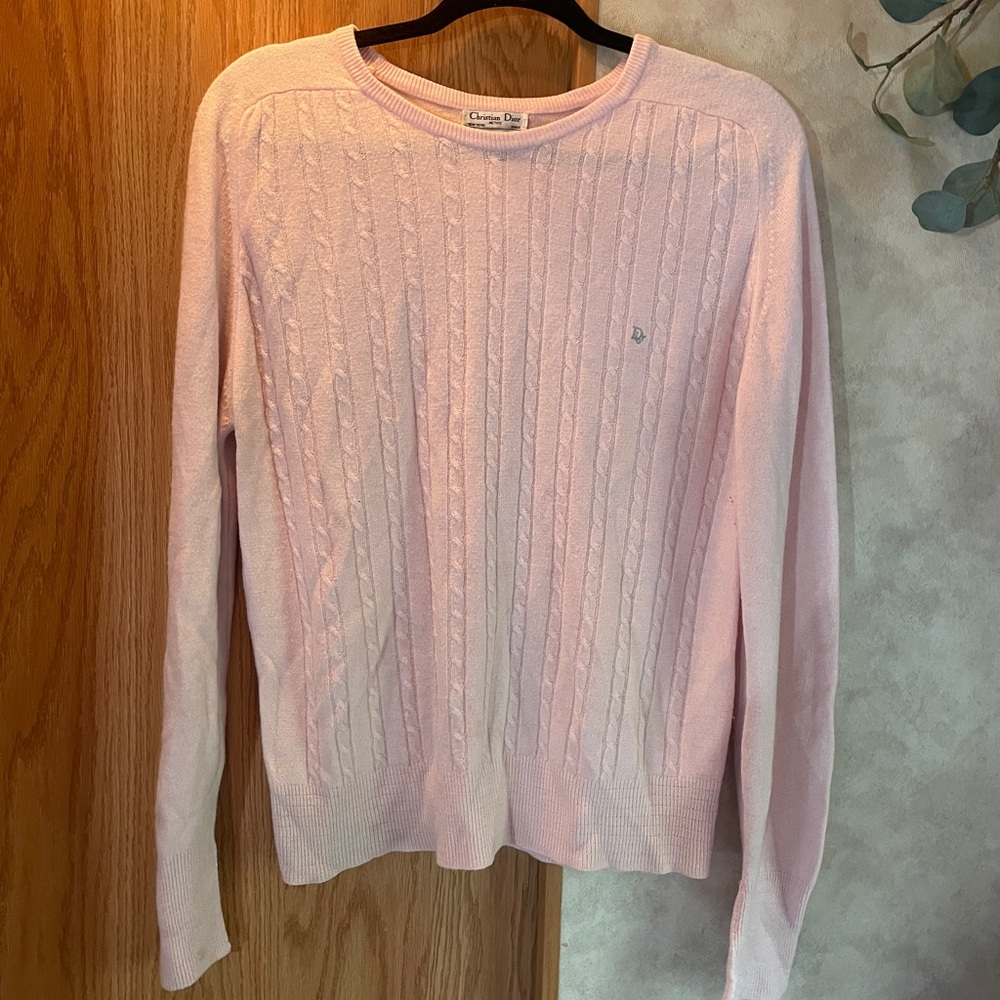 Dior baby pink sweater